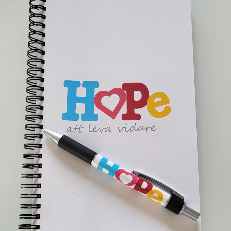 HOPE Block och penna