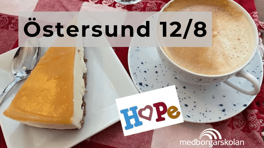 Kaffekväll i Östersund den 12 augusti