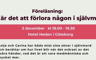 Hur är det att förlora någon i självmord?