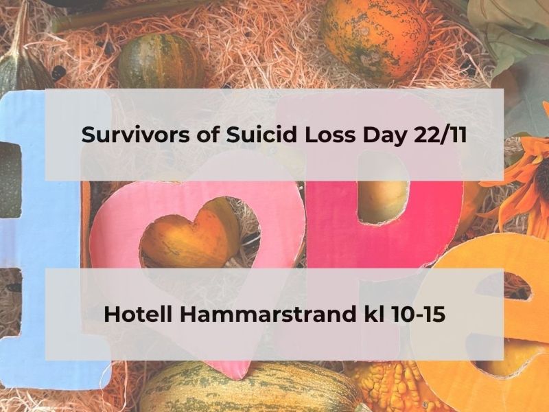 Survivors of Suicid Loss Day 22/11