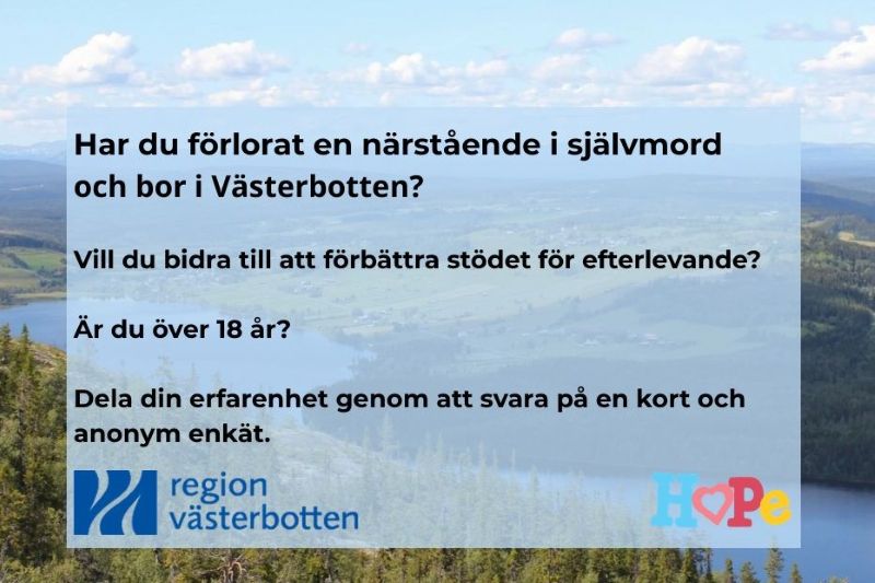 Kartläggning av efterlevandestöd i Region Västerbotten