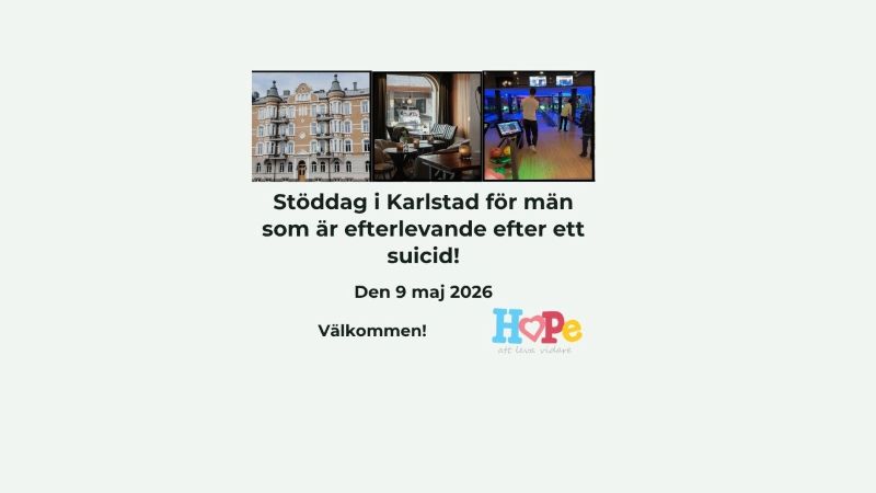 Stöddag för män i Karlstad 9/5