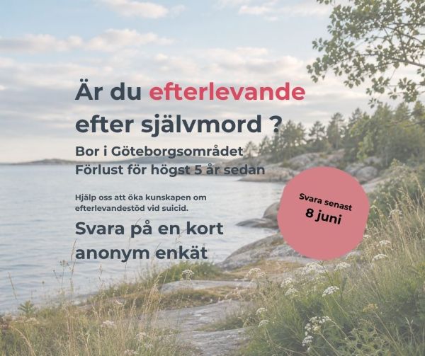 Enkät om efterlevandestöd i Göteborgsområdet